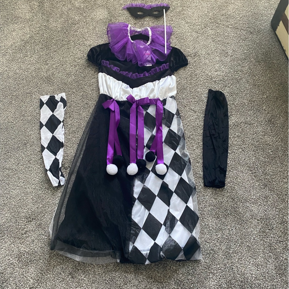 Harlequin Masquerade Halloween Costume
